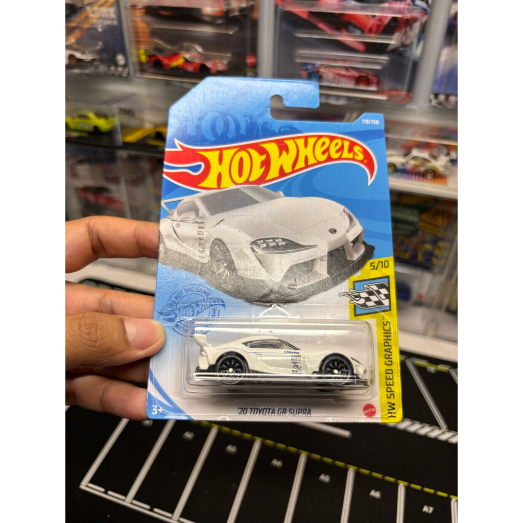 HOTWHEELS TOYOTA GR SUPRA WHITE HW SPEED GRAPHICS