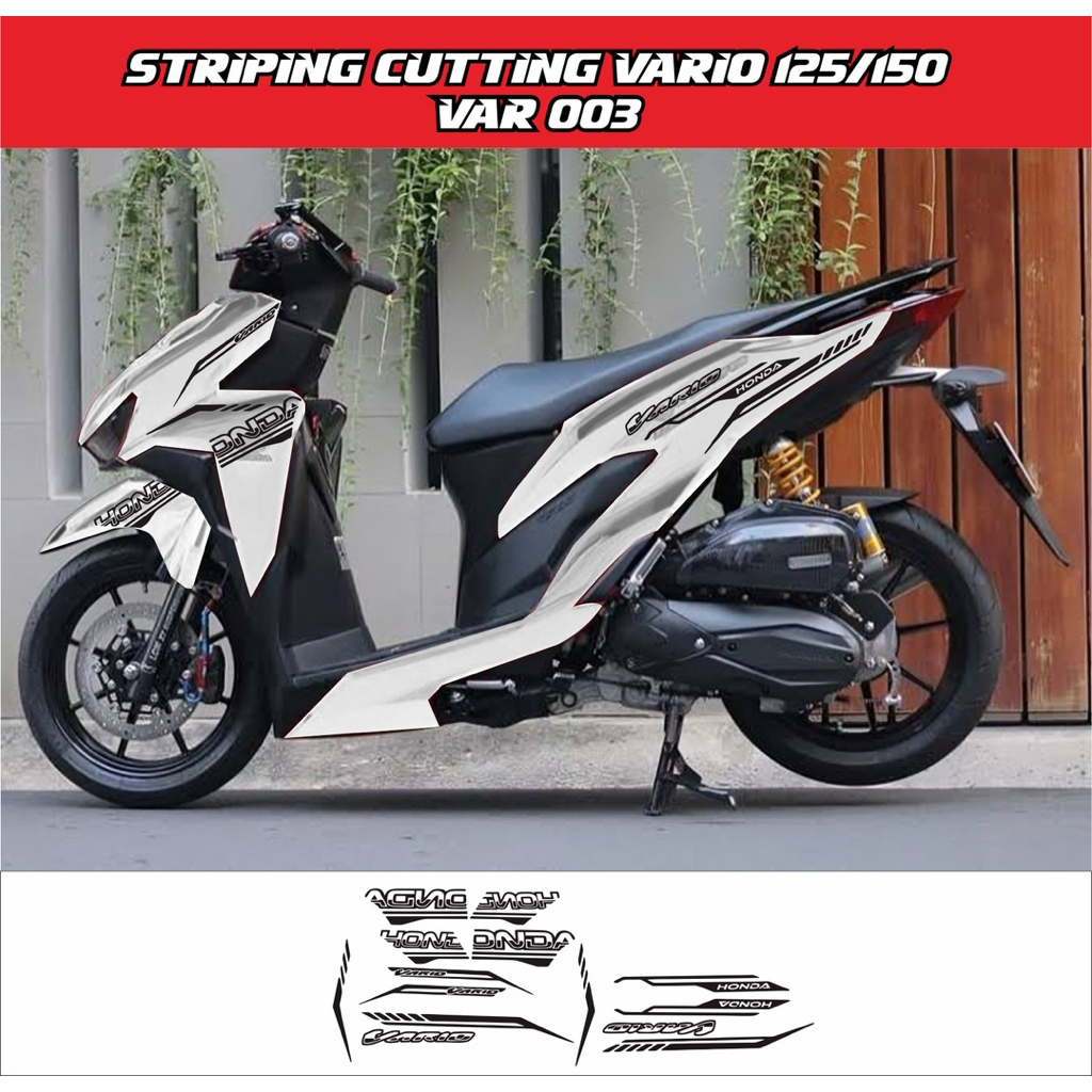Stripping Cutting Vario 125/150 Variasi 003/Cutting Stiker Striping Motor Vario 125/150
