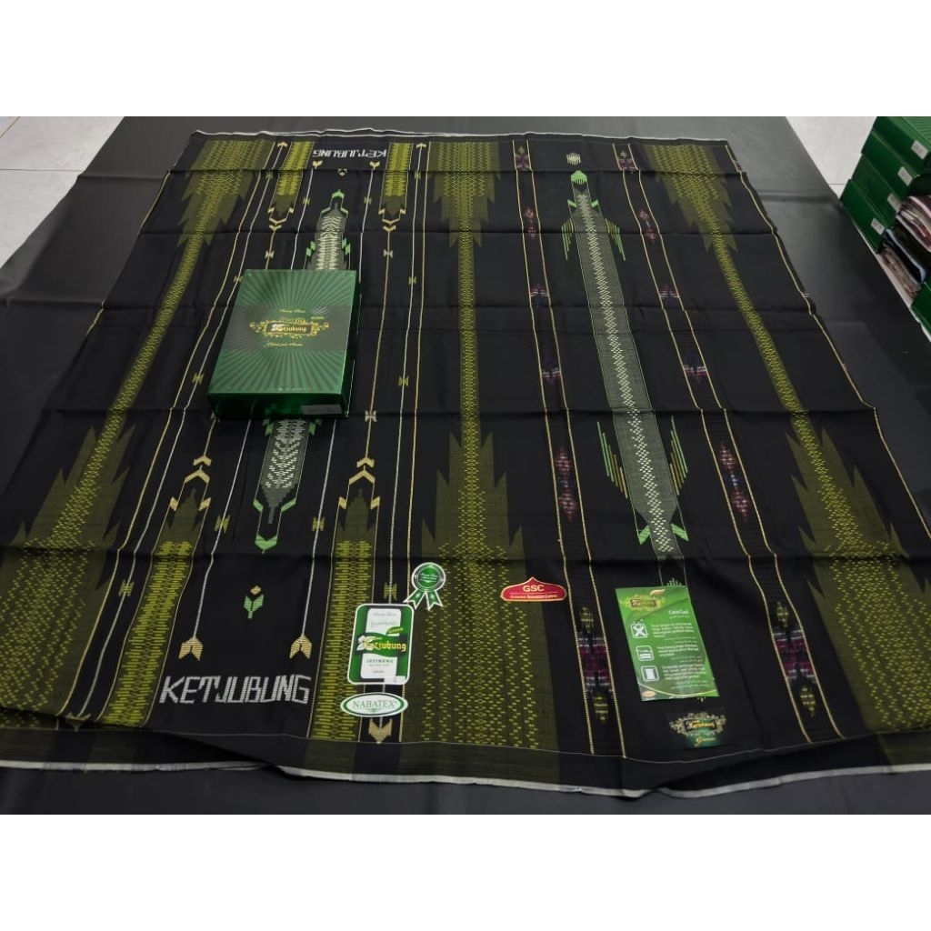 SARUNG KETJUBUNG ORIGINAL 100% FULL SUTRA SARUNG KETJUBUNG GSC GREEN