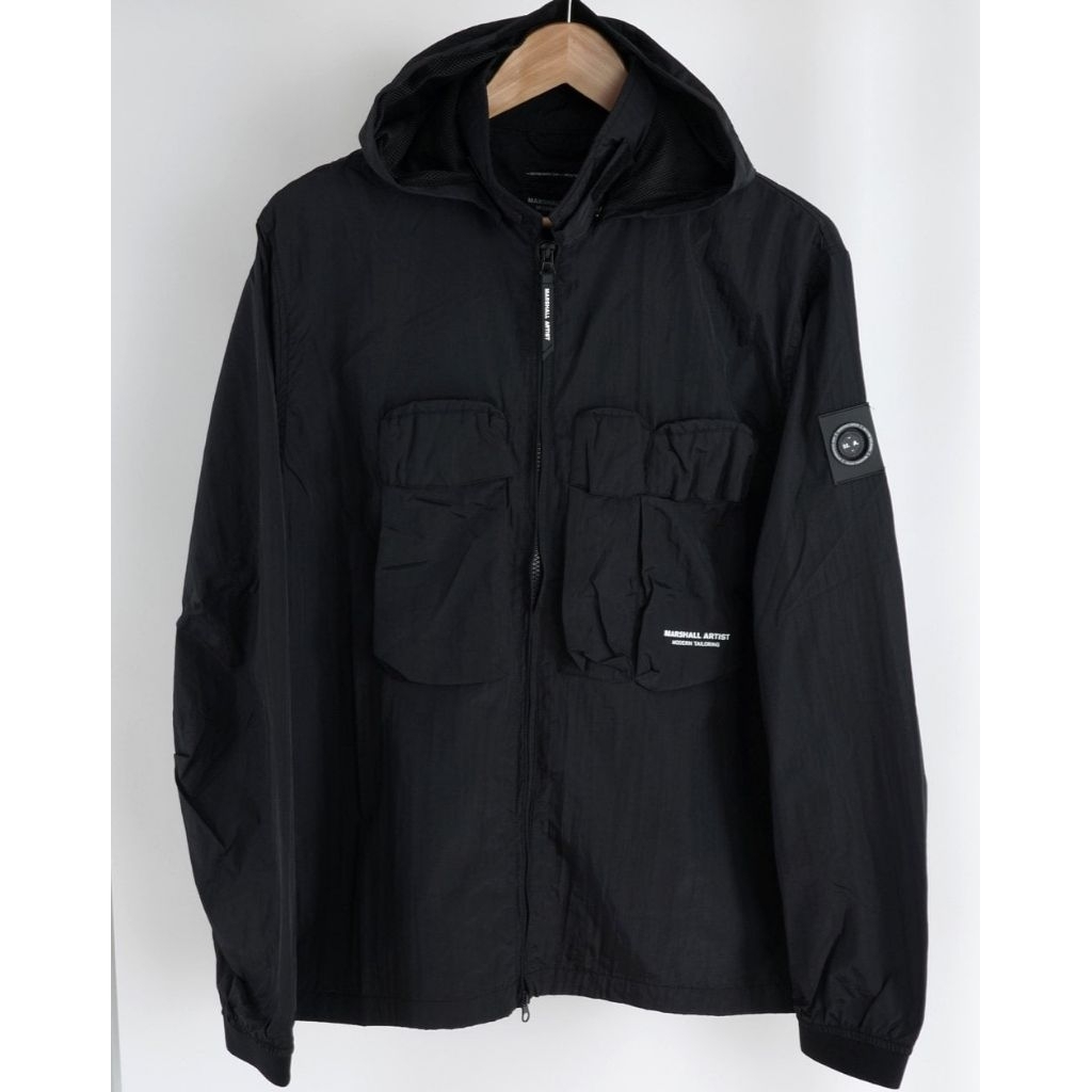 marshall artist detachable hooded overshirt