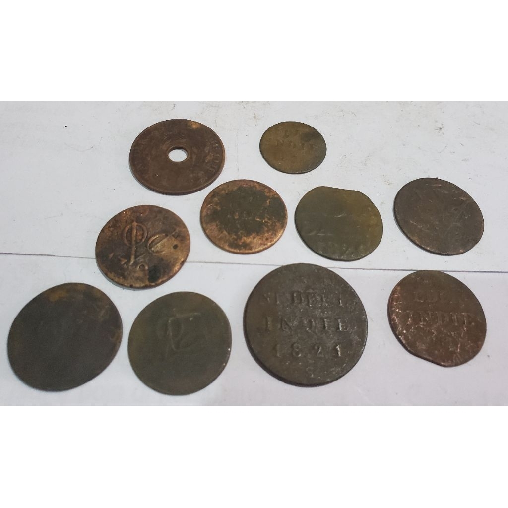 10 keping koin voc dll temuan sungai