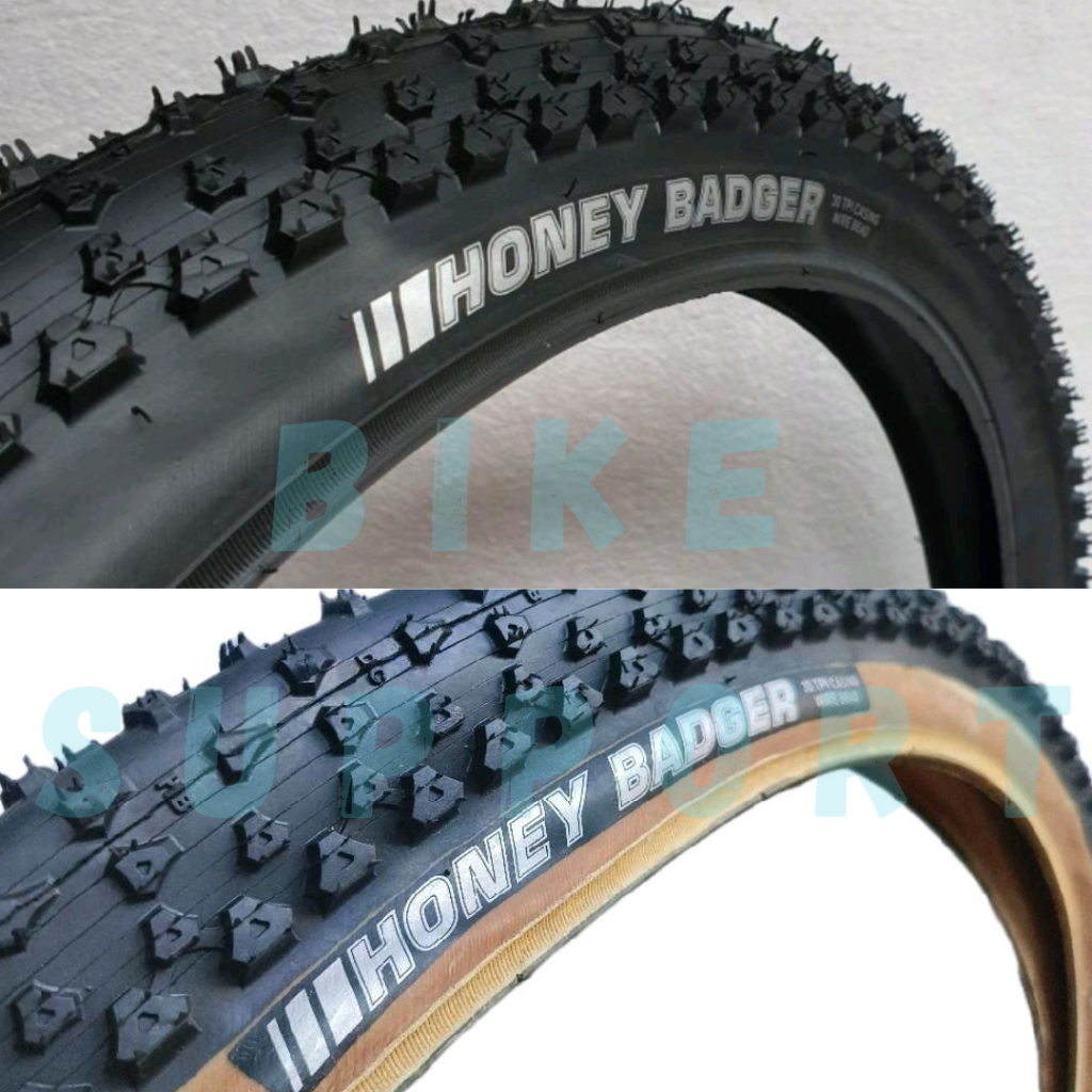 Ban Luar Sepeda MTB Gunung 27.5 x 2.20 27,5 x 2.,20 KENDA HONEY BADGER Semi Kevlar Hitam Coklat Tanw
