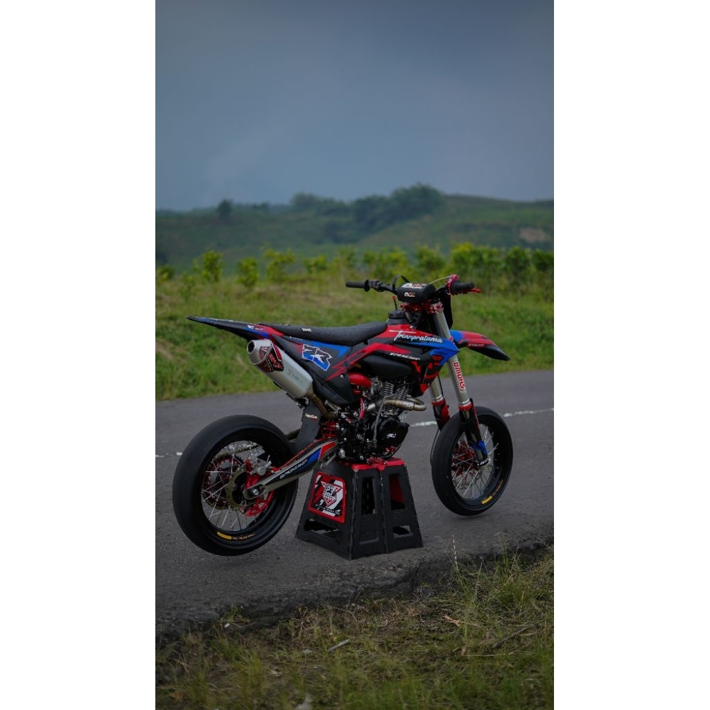 decal hologram premium tebal 500micron desain bebas klx crf wr