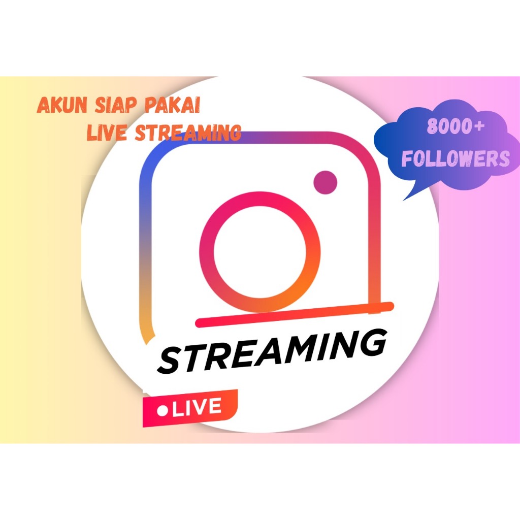 AKUN IG FOLLOWERS 8K–10K+ | BISA LIVE STREAMING | GARANSI AMAN