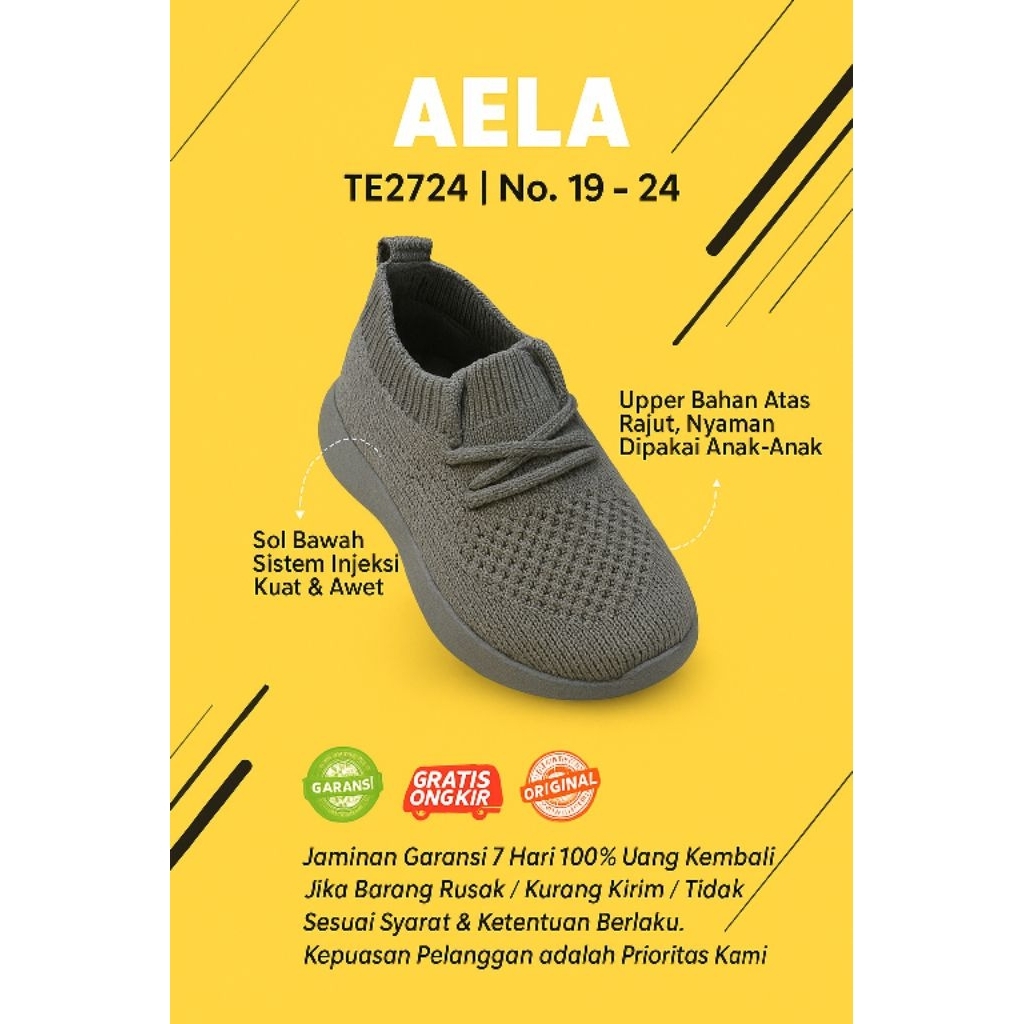SEPATU RAJUT BAYI ANAK COWOK CEWEK SLIP ON AEL ANAK LAKI PEREMPUAN SEPATU SLOP RINGAN IMPORT MURAH