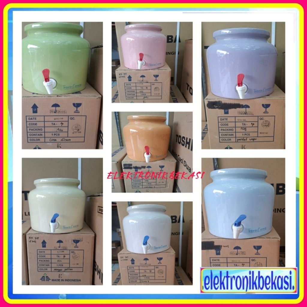GUCI GALON KERAMIK POLOS TRISENSA