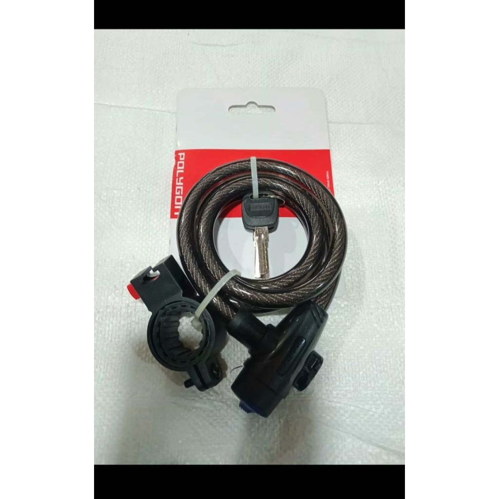KUNCI SPIRAL SEPEDA POLYGON / SECURITY LOCK POLYGON