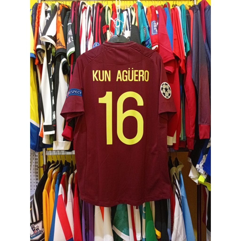 Jersey Bola Retro GO City 2012 2013 Away KUN AGUERO 16