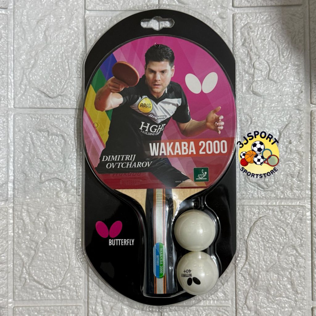 Bat Pingpong Bet Pingpong Butterfly WAKABA 2000 ORIGINAL