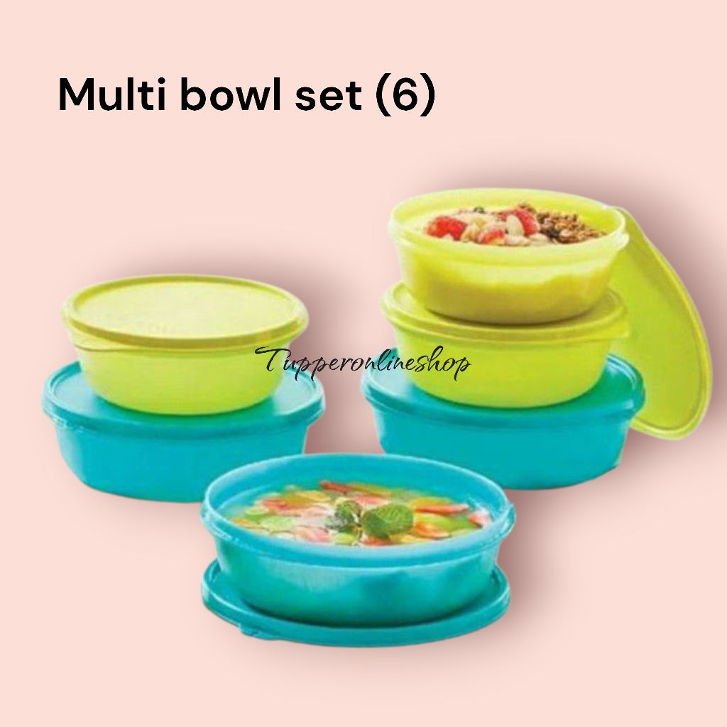 Modular bowl set tupperware (6) / multi bowl set tupperware (6) / mangkok tupperware