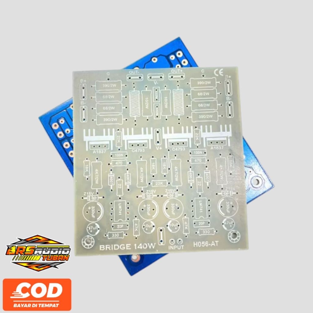 Pcb Driver 140watt BTL Bridge fiber fr4