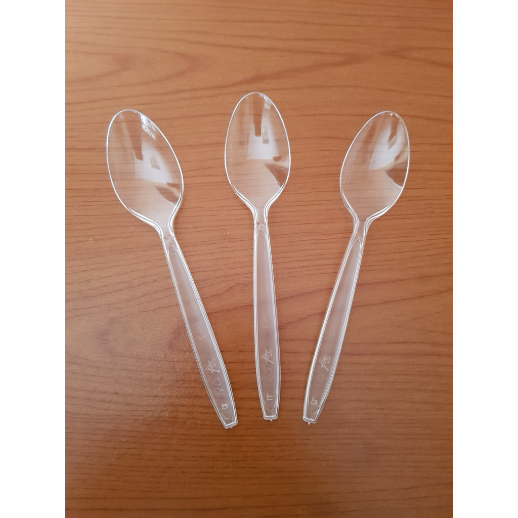 SENDOK MAKAN PLASTIK BENING / SENDOK MAKAN PLASTIK / SENDOK MAKAN / SENDOK PLASTIK / SENDOK MAKAN PL