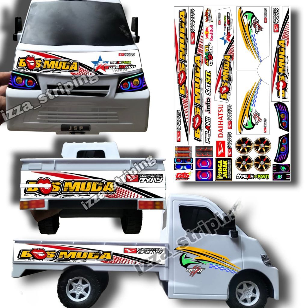 STIKER BILED MINIATUR GRANDMAX BAHAN VYNIL S ANTI AIR