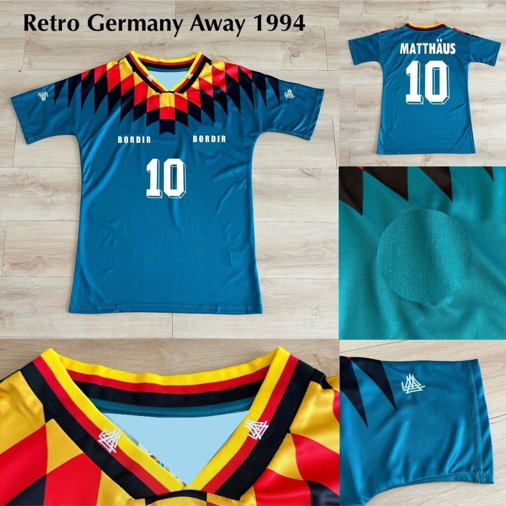 RETRO JERMAN AWAY 1994 JERSEY RETRO VINTAGE GERMANY AWAY 1994
