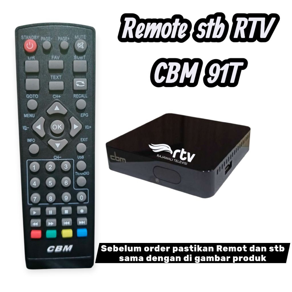 Remote stb Rtv CBM tanpa seting