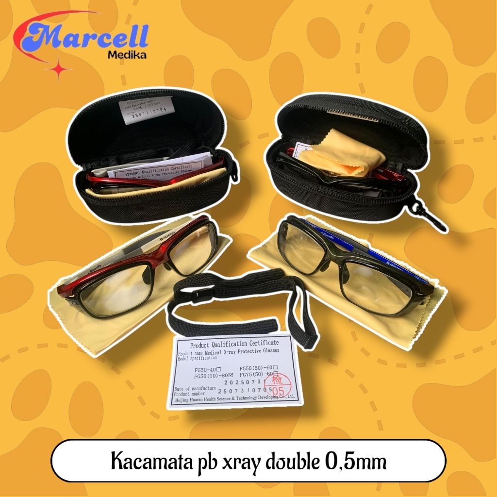 KACAMATA PB XRAY DOUBLE GLASS 0,5mm / KACAMATA PELINDUNG SINAR XRAY