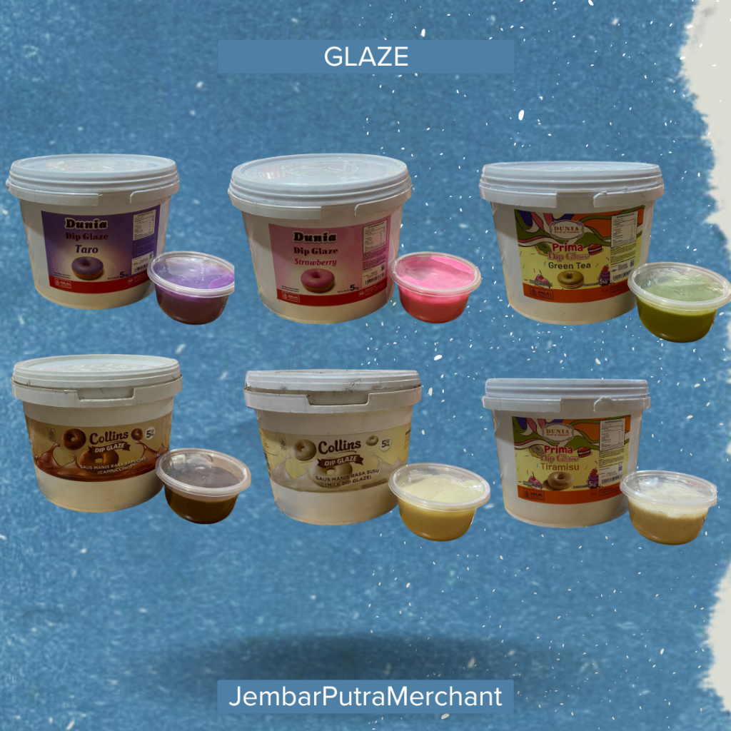 DIP GLAZE COLLINS 250GR & DUNIA - TOPPING DONAT GLAZE COLIN -TOPING PISANG COKLAT NUGGET -  COKLAT