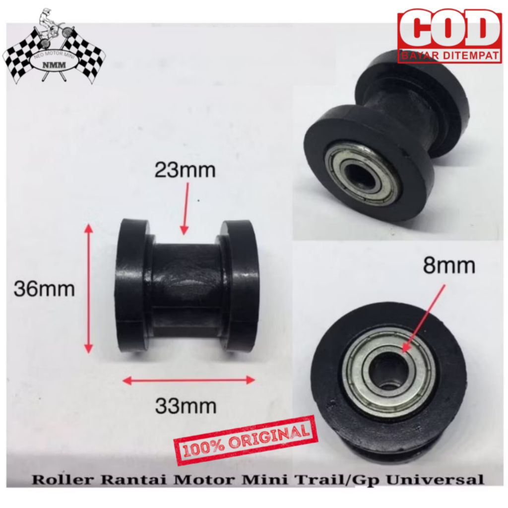 Roller rantai motor mini trail/gp/atv/universal