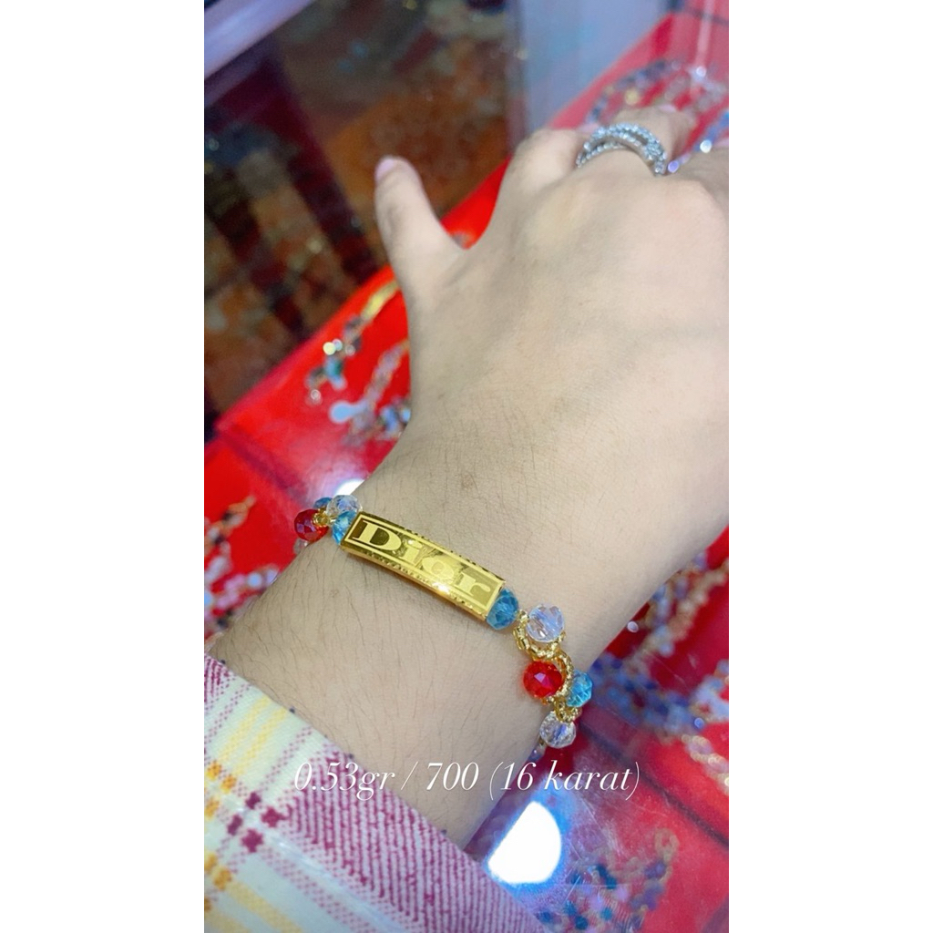 pandora DIOR tali gelang cristal