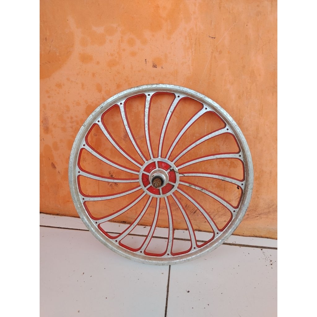 Velg Kipas Alloy Racing Sepeda Ban 20" Depan Aja Bisa Cakram NOS
