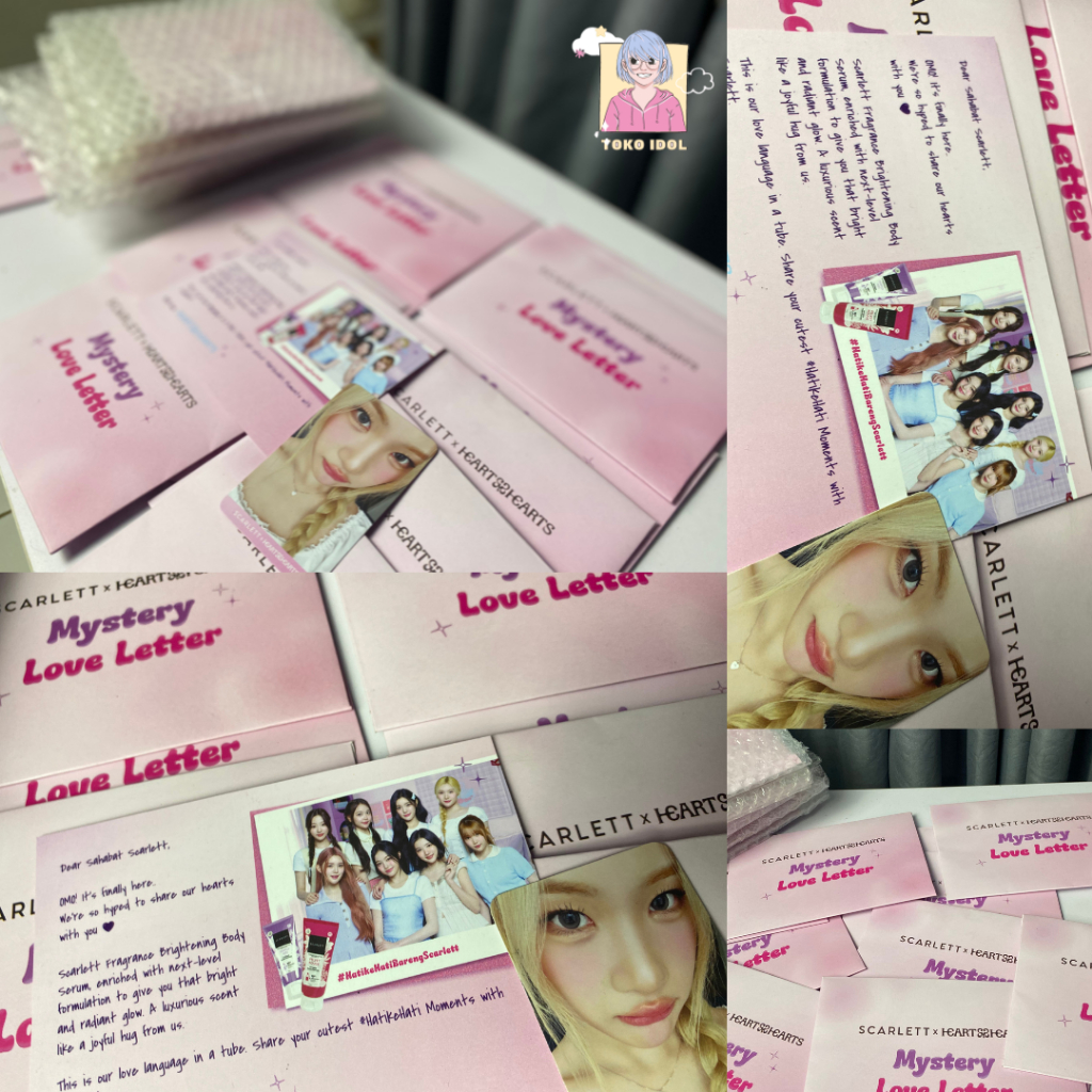 (SEALED) PHOTOCARD heart2hearts x scarlett original, heart2hearts photocard original, photocard hear