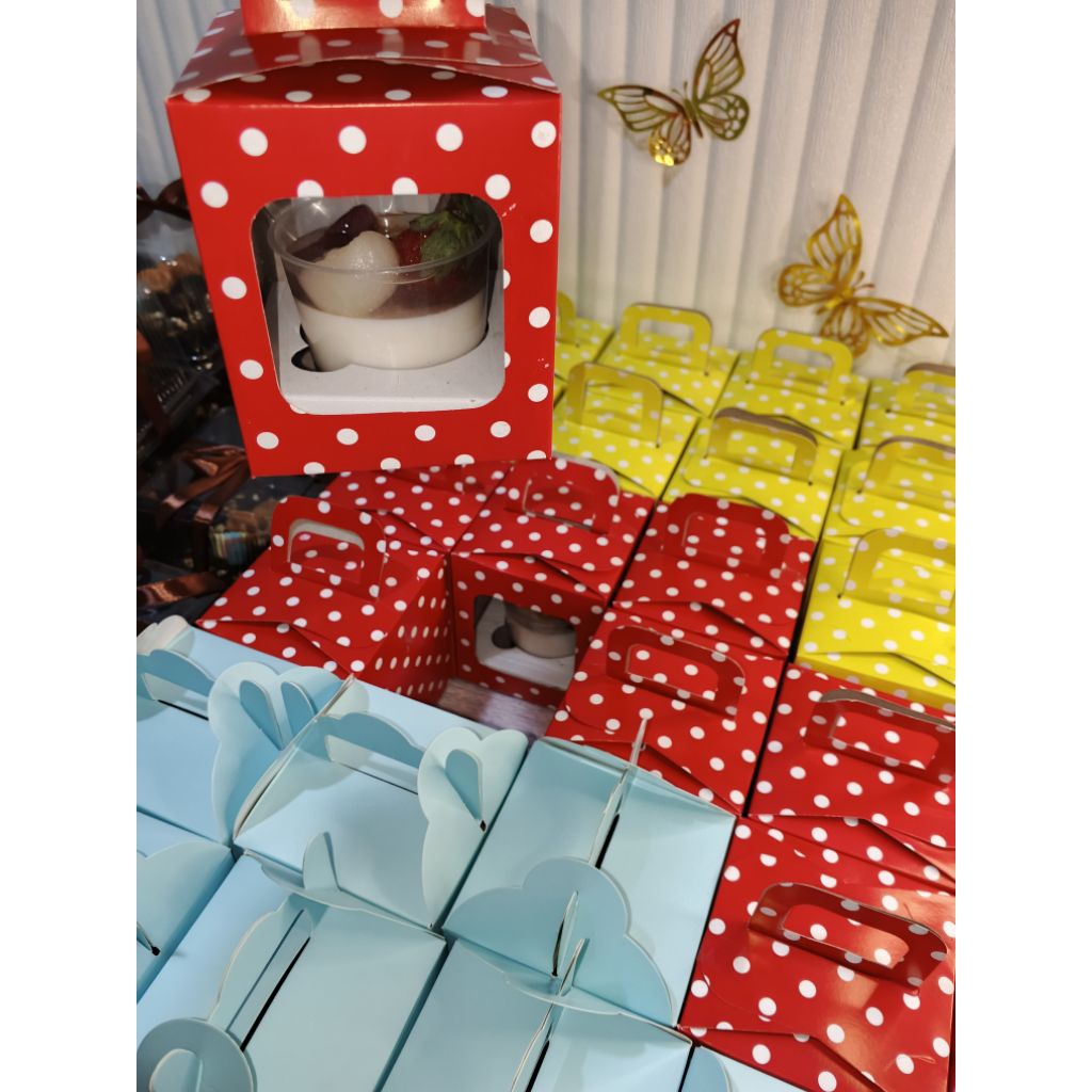 SOUVENIR ULTAH ANAK PUDING MINI BOX(DADAKAN CHAT ADMIN)