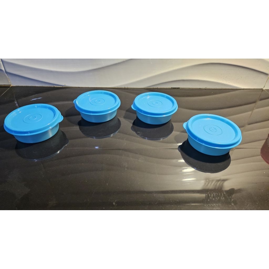 mini bowl blue tupperware