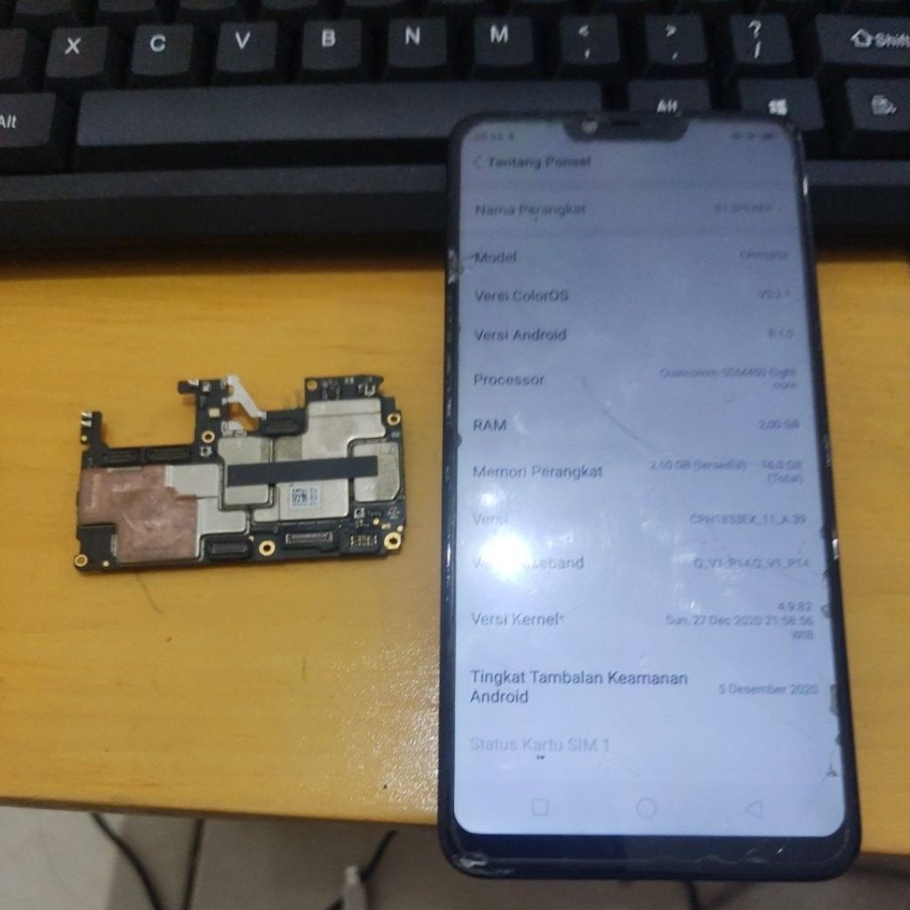 mesin Oppo A3s cph 1853