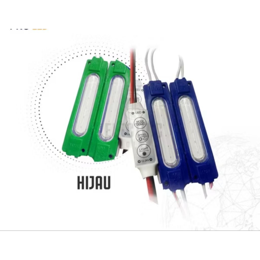 Lampu kolong Led HIJAU motor 12V - semua mootor