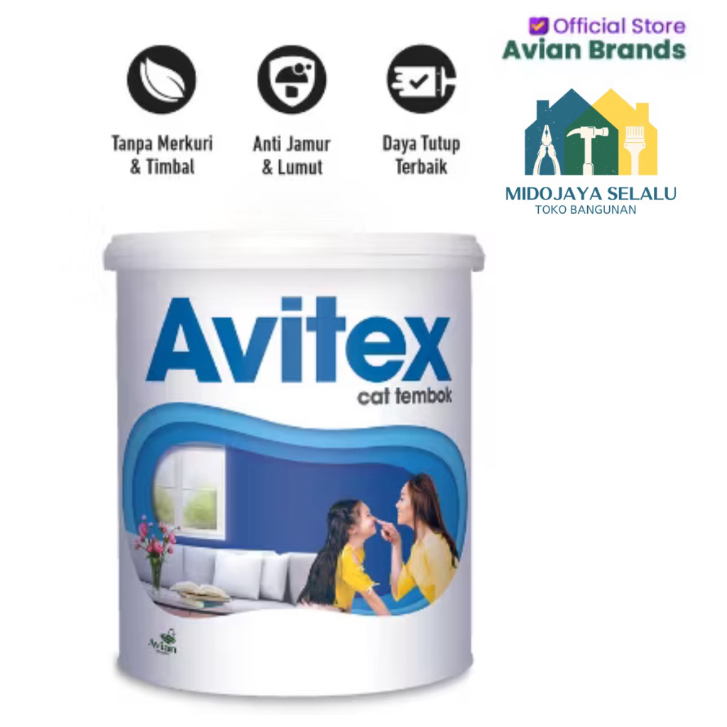 avitex cat tembok 5kg
