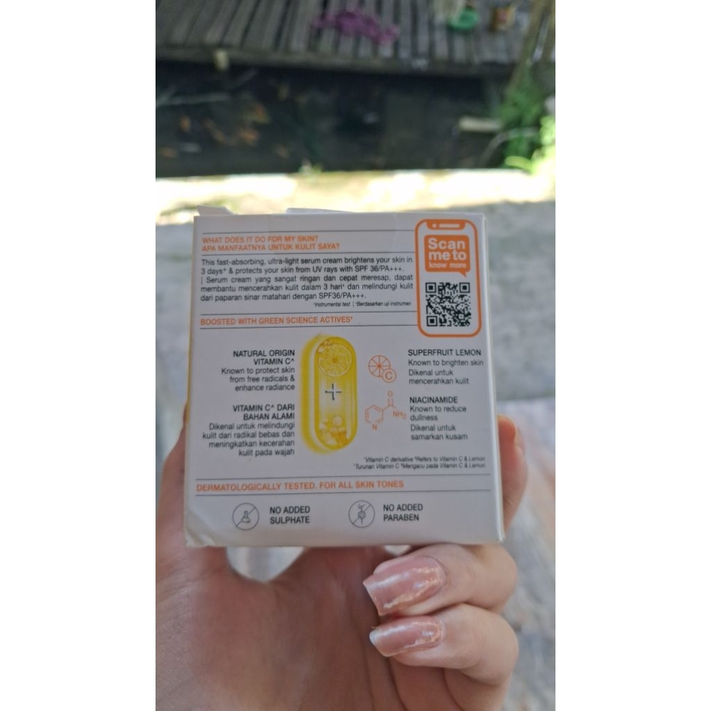 preloved garnier day cream baru pemakaian 3x