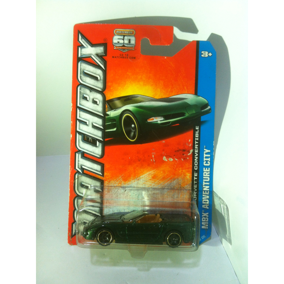 Matchbox. 2013 MBX Adventure City - 34. 2000 Chevy Corvette Convertible by MATTEL