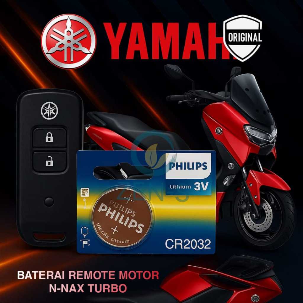 Baterai Remote MOTOR YAMAHA NMAX N-MAX TURBO ORIGINAL Battery Remote YAMAHA NMAX TURBO Baterai Kunci
