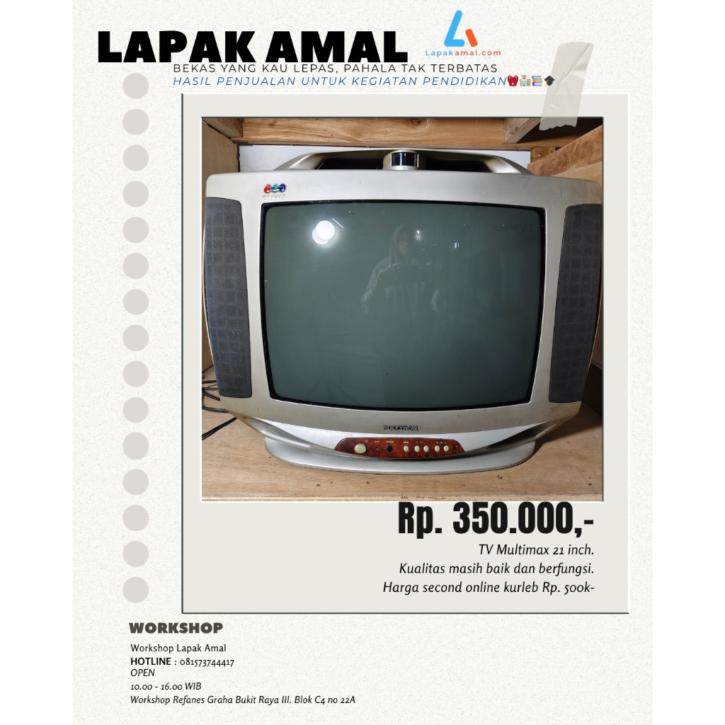 TV Tabung Polytron 21 Inch – Bekas