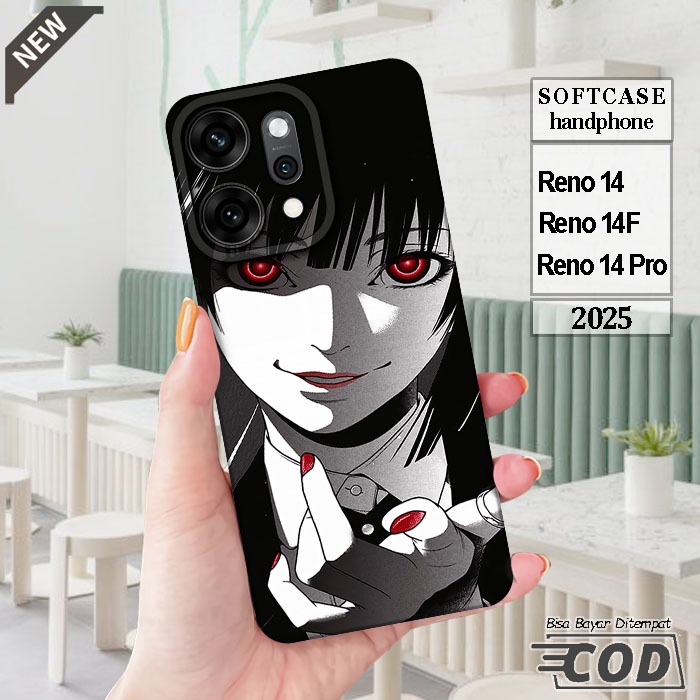 Case OPPO RENO 14  _OPPO RENO 14F  _OPPO RENO 14 PRO  _Casing silikon hitam bening Elastis keren