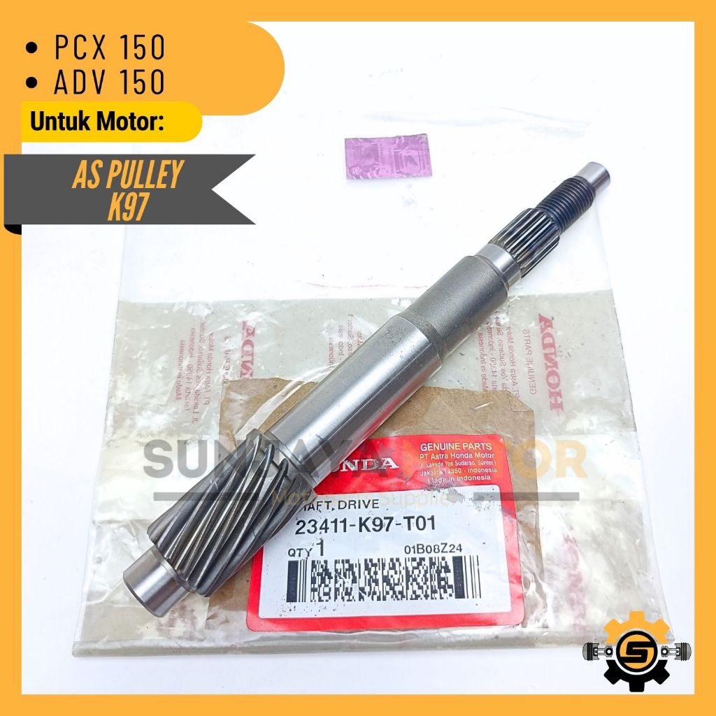 Shaft Drive Pully K97 Original Honda As Pulley PCX 150 Lokal ADV 150 Ori AHM