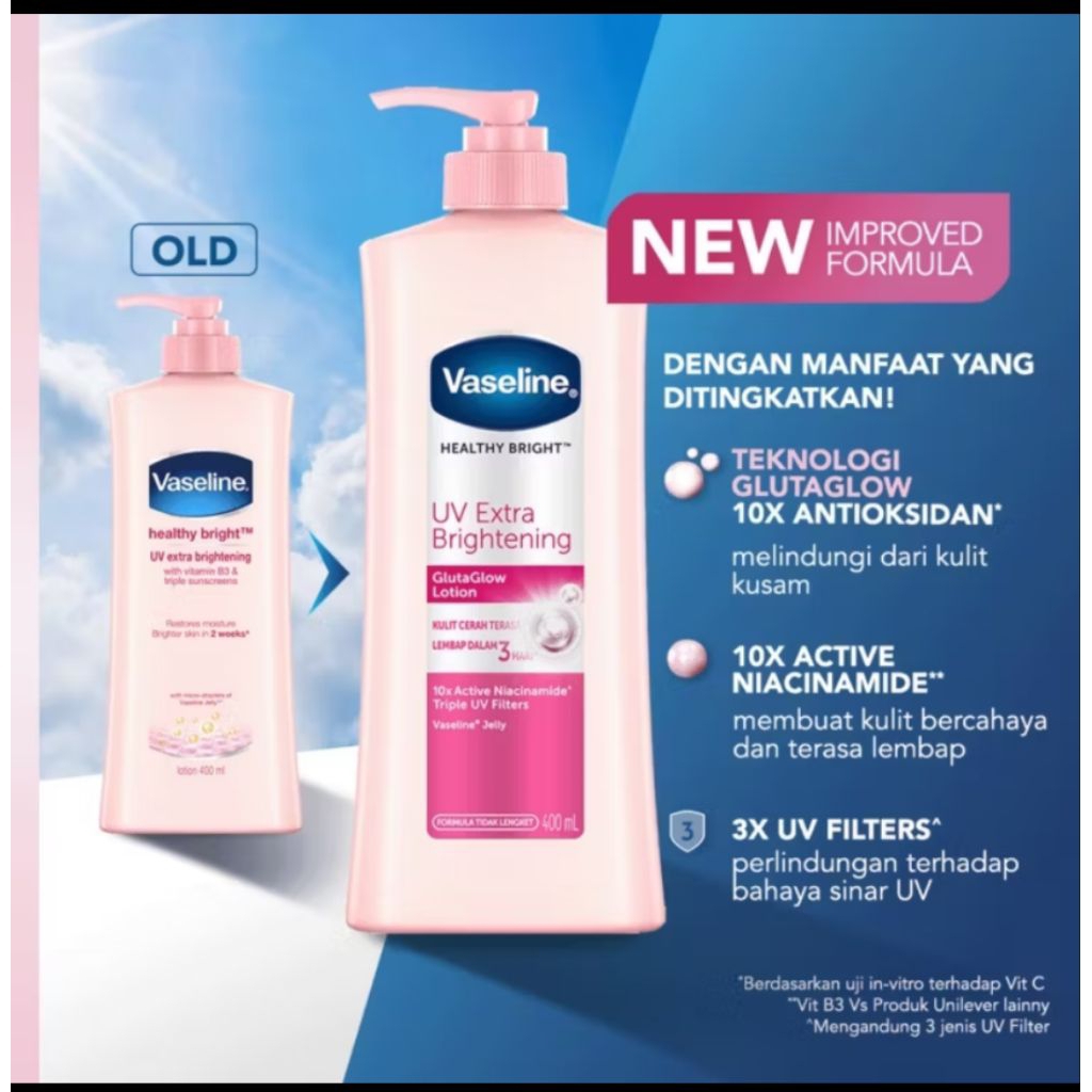 Vaseline gluta glow 400 ml