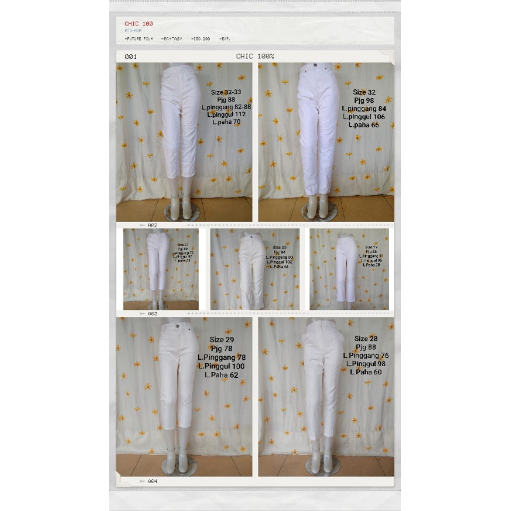 celana putih /celana panjang putih