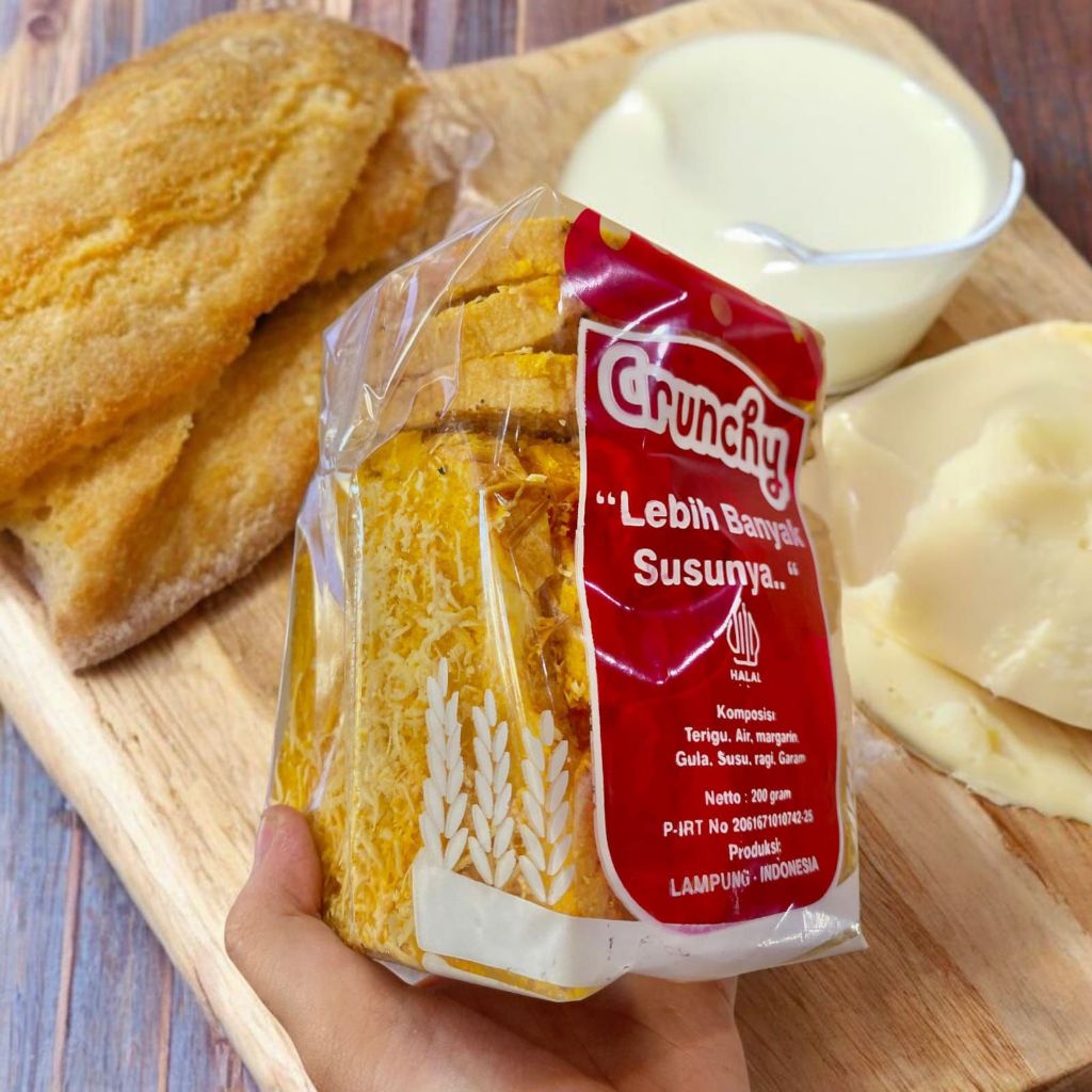 Roti Kering Crunchy Keju Panggang