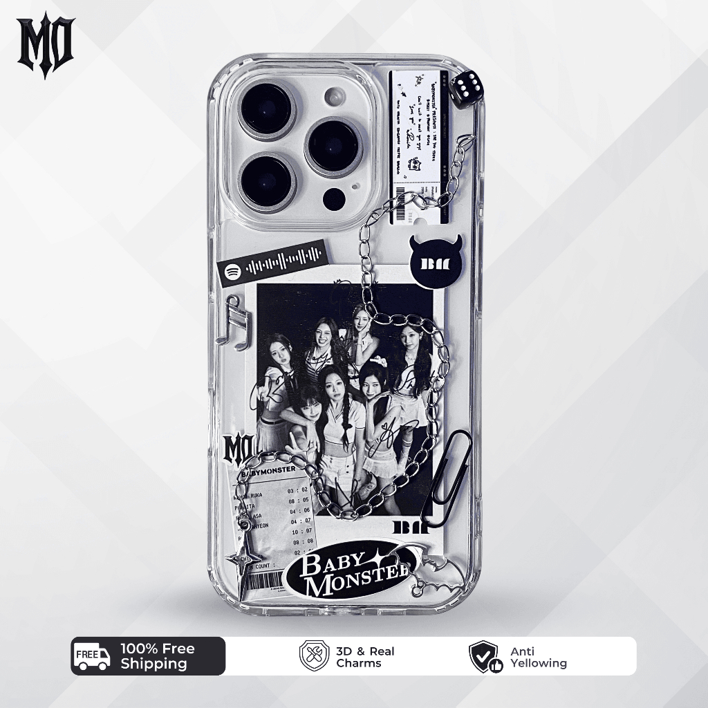 [morveil] Luxe Line - BABYMONSTER KPOP CASE HP IPHONE ANDROID casing resin unik aesthetic keren goth