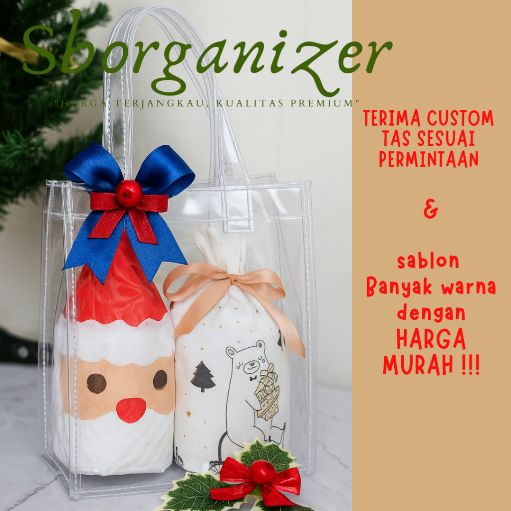 Tas Mika Plastik Kotak Nasi Besek 15 ,Tas transparant MIKA POLOS ,Tas transparan Box Kue Kotak Nasi