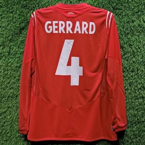 Jersey England Original 2004-2006 Away Medium Longsleeve Inggris Gerard 4