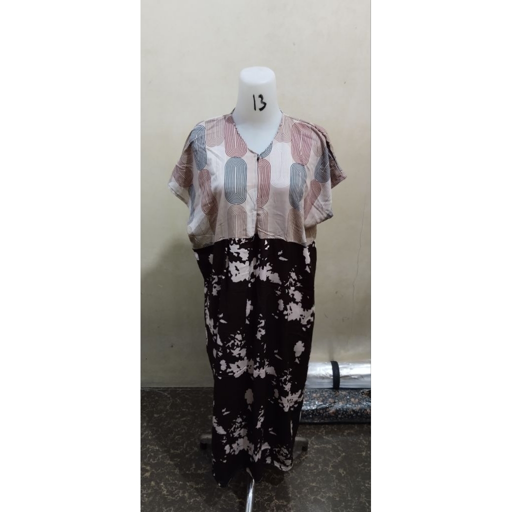 Daster rayon rijek tabrak motif