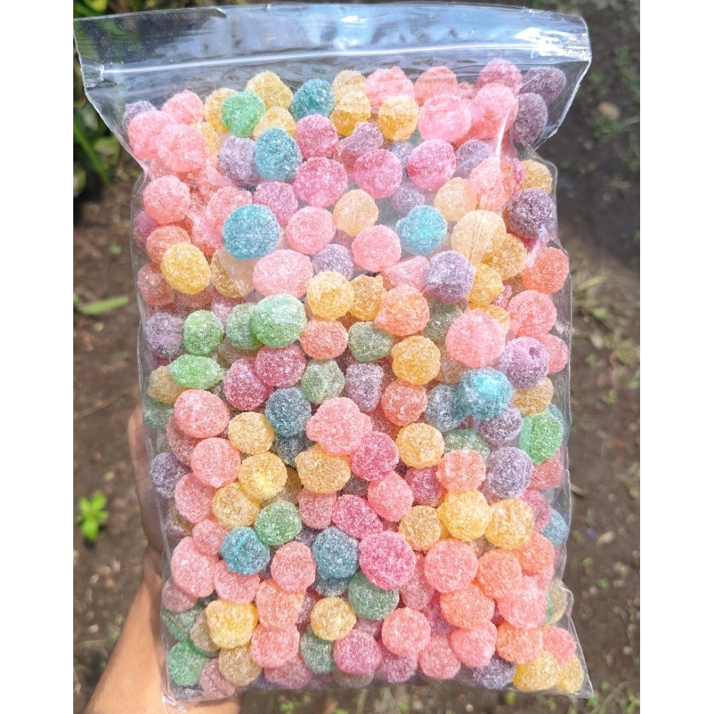 1kg Permen Fruity 1000g (1 kg) warna campur permen viral