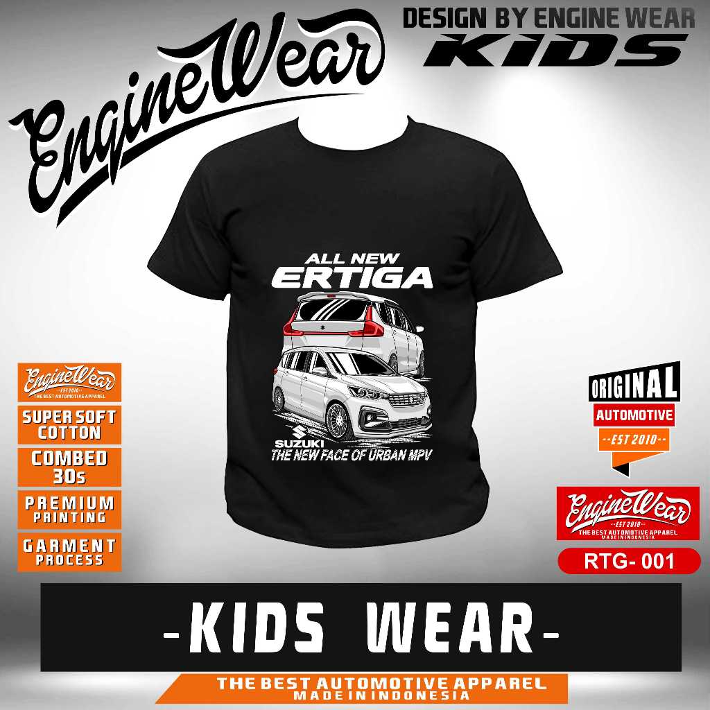 kaos anak suzuki all new ertiga anak tshirt ertiga baju mobil suzuki ertiga JDM otomotif fbck