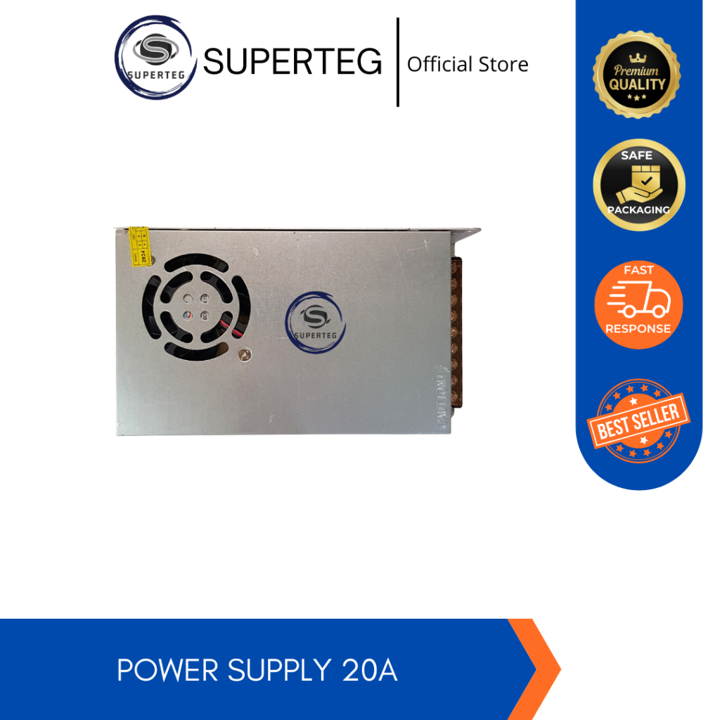 SWITCHING POWER SUPPLY 12V 20A DENGAN FAN PSU 12V 20A TRAVO 12V 20A ADAPTOR 12V 20A 12VOLT 20 AMPERE
