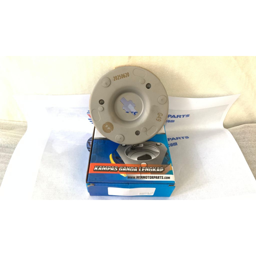 kampas kopling ganda shogun 125