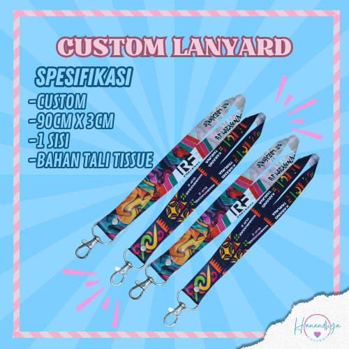 LANYARD CUSTOM DESAIN, TALI NAMETAG
