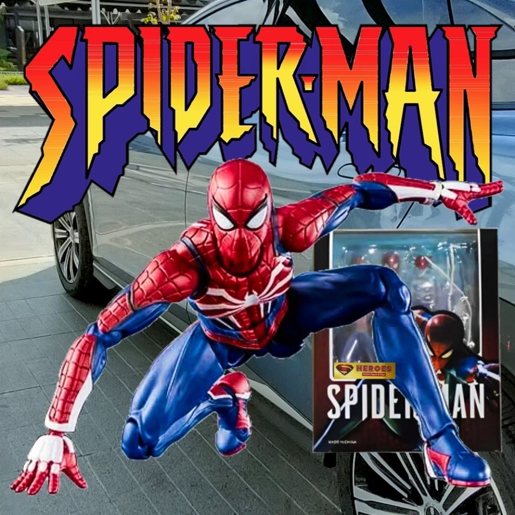 SHFiguart SpiderMan Advanced Suit Ps4 Action Figure SpiderMan PVC SHF