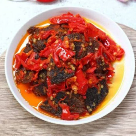 Dendeng balado Daging sapi